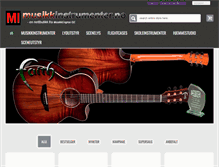 Tablet Screenshot of musikkinstrumenter.no